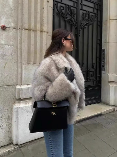 Fur Autumn And Winter Faux Fur Women's Clothing Top