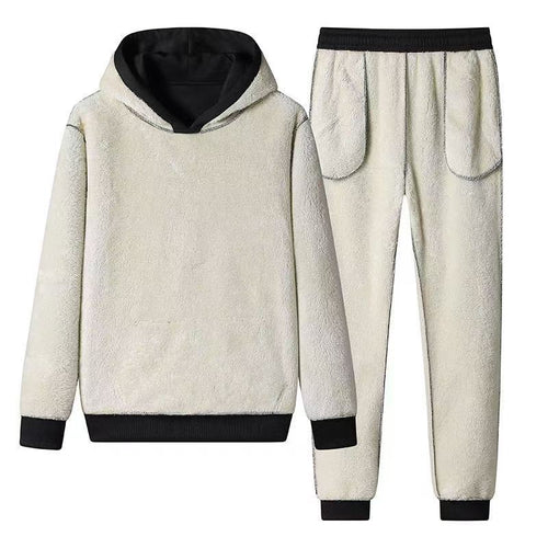 Fleece-lined Thickened Men's Tracksuit