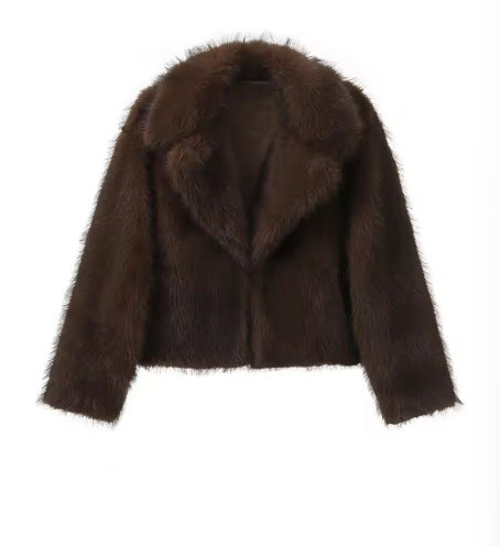 Fur Autumn And Winter Faux Fur Women's Clothing Top